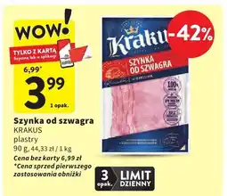 Intermarche Szynka od szwagra KRAKUS plastry oferta