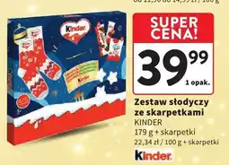 Intermarche Zestaw słodyczy ze skarpetkami KINDER oferta