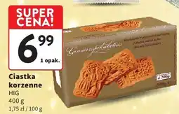 Intermarche Ciastka korzenne HIG oferta