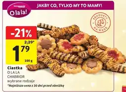 Intermarche Ciastka O la la Chabrior wybrane rodzaje oferta
