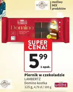 Intermarche Piernik w czekoladzie Lambertz Domino kostka oferta