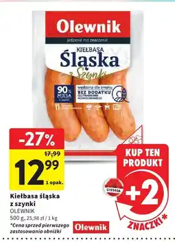 Intermarche Kiełbasa śląska z szynki OLEWNIK oferta