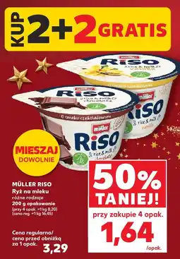 Kaufland Ryż na mleku Riso różne rodzaje Müller oferta