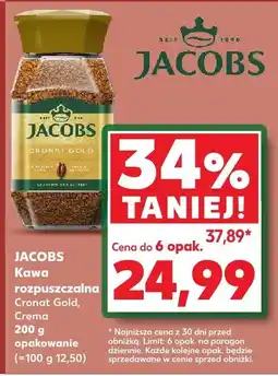 Kaufland Kawa rozpuszczalna Cronat Gold / Crema Jacobs oferta