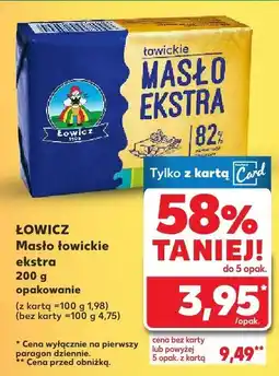 Kaufland Masło ekstra 200 g Łowicz oferta
