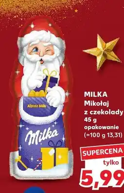 Kaufland Mikołaj z czekolady Milka oferta