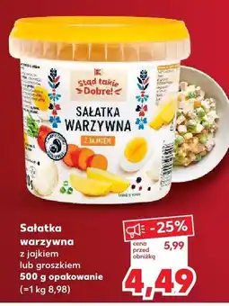 Kaufland Sałatka warzywna z jajkiem / groszkiem K-Stąd Takie Dobre oferta