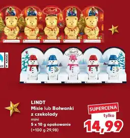 Kaufland Misie / Bałwanki z czekolady mini Lindt oferta