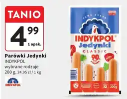 Intermarche Parówki Jedynki INDYKPOL wybrane rodzaje oferta