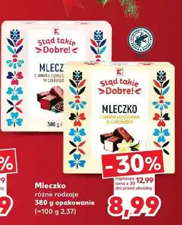 Kaufland Mleczko różne rodzaje K-Stąd Takie Dobre oferta