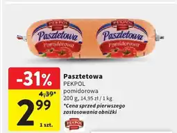 Intermarche Pasztetowa PEKPOL pomidorowa oferta