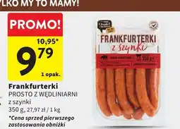 Intermarche Frankfurterki PROSTO Z WĘDLINIARNI z szynki oferta