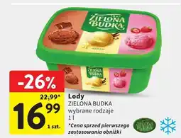 Intermarche Lody ZIELONA BUDKA wybrane rodzaje oferta