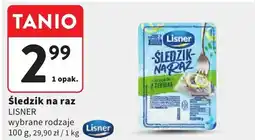 Intermarche Śledzik na raz LISNER wybrane rodzaje oferta