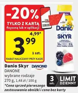 Intermarche Danio Skyr DANONE wybrane rodzaje oferta