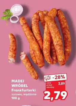 Kaufland Frankfurterki surowe / wędzone 100 g Madej Wróbel oferta