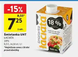 Intermarche Śmietanka UHT ŁACIATA 18% oferta