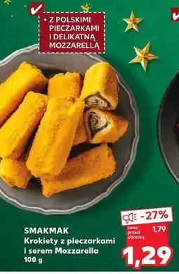 Kaufland Krokiety z pieczarkami i serem Mozzarella Smakmak oferta