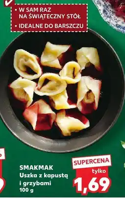 Kaufland Uszka z kapustą i grzybami Smakmak oferta