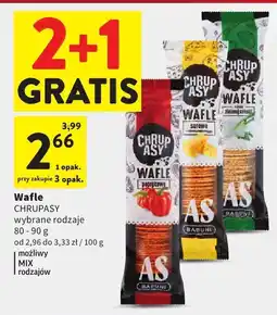 Intermarche Wafle CHRUPASY wybrane rodzaje oferta