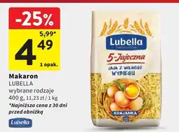 Intermarche Makaron LUBELLA wybrane rodzaje oferta