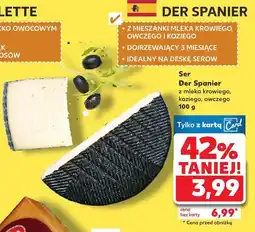 Kaufland Ser z mleka krowiego, koziego, owczego Der Spanier oferta