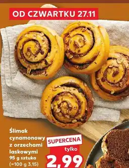 Kaufland Ślimak cynamonowy z orzechami laskowymi Kaufland oferta