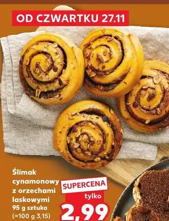 Kaufland Ślimak cynamonowy z orzechami laskowymi Kaufland oferta