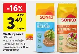 Intermarche Wafle ryżowe Sonko wybrane rodzaje oferta