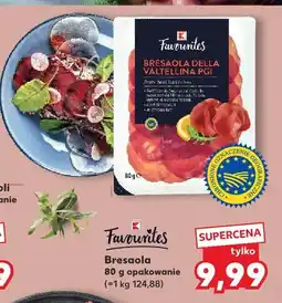 Kaufland Wędlina Bresaola Della Valtellina PGI Favourites oferta