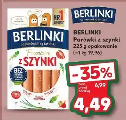 Kaufland Parówki z szynki Berlinki oferta