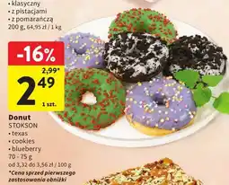 Intermarche Donut STOKSON texas, cookies, blueberry 70 - 75 g oferta