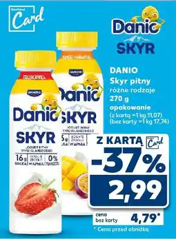 Kaufland Jogurt Skyr pitny różne rodzaje Danio oferta
