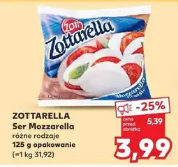 Kaufland Ser Mozzarella różne rodzaje Zott oferta