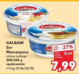 Kaufland Ser Mascarpone różne rodzaje Galbani oferta