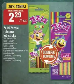 Polomarket Żelki Zozole rainbow lub sticks oferta