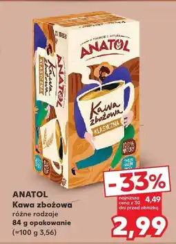 Kaufland Kawa zbożowa różne rodzaje Anatol oferta