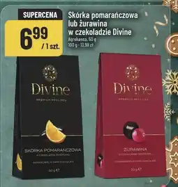 Polomarket Skórka pomarańczowa lub żurawina w czekoladzie Divine Agrohanska oferta