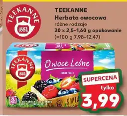 Kaufland Herbata owocowa różne rodzaje Teekanne oferta