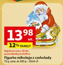 Auchan Figurka mikołaja z czekolady 75 g Auchan oferta