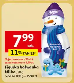 Auchan Figurka bałwanka Milka 50 g oferta