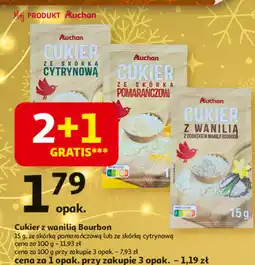 Auchan Cukier z wanilią Bourbon Auchan oferta