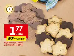 Auchan Ciastka listki kruche kakaowe lub maślane Dr Gerard oferta