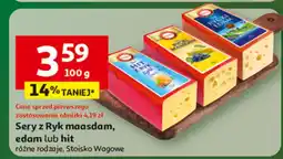 Auchan Sery z Ryk maasdam, edam lub hit Stoisko Wagowe oferta