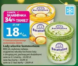 Auchan Lody włoskie Sammontana Barattolino oferta