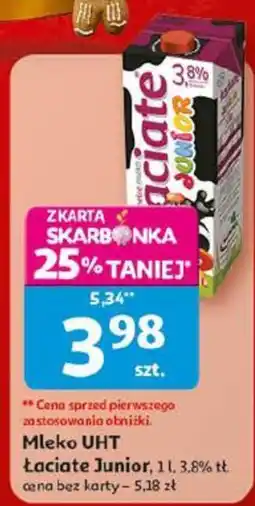 Auchan Mleko UHT Łaciate Junior oferta