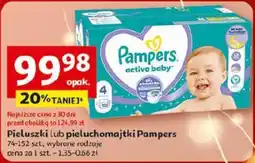 Auchan Pieluszki lub pieluchomajtki Pampers oferta