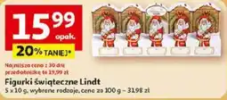 Auchan Figurki świąteczne Lindt oferta