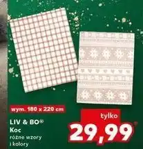 Kaufland Koc 180 x 220 cm Liv & Bo oferta