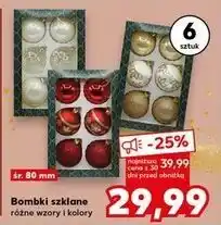 Kaufland Bombki szklane śr. 80 mm oferta